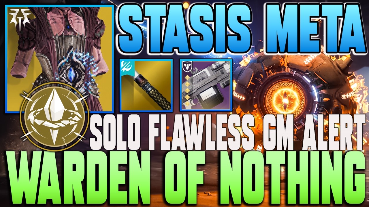 Stasis warlock Rime-coat Raiment Build | Solo Flawless GM Alert Warden of Nothing | Destiny 2