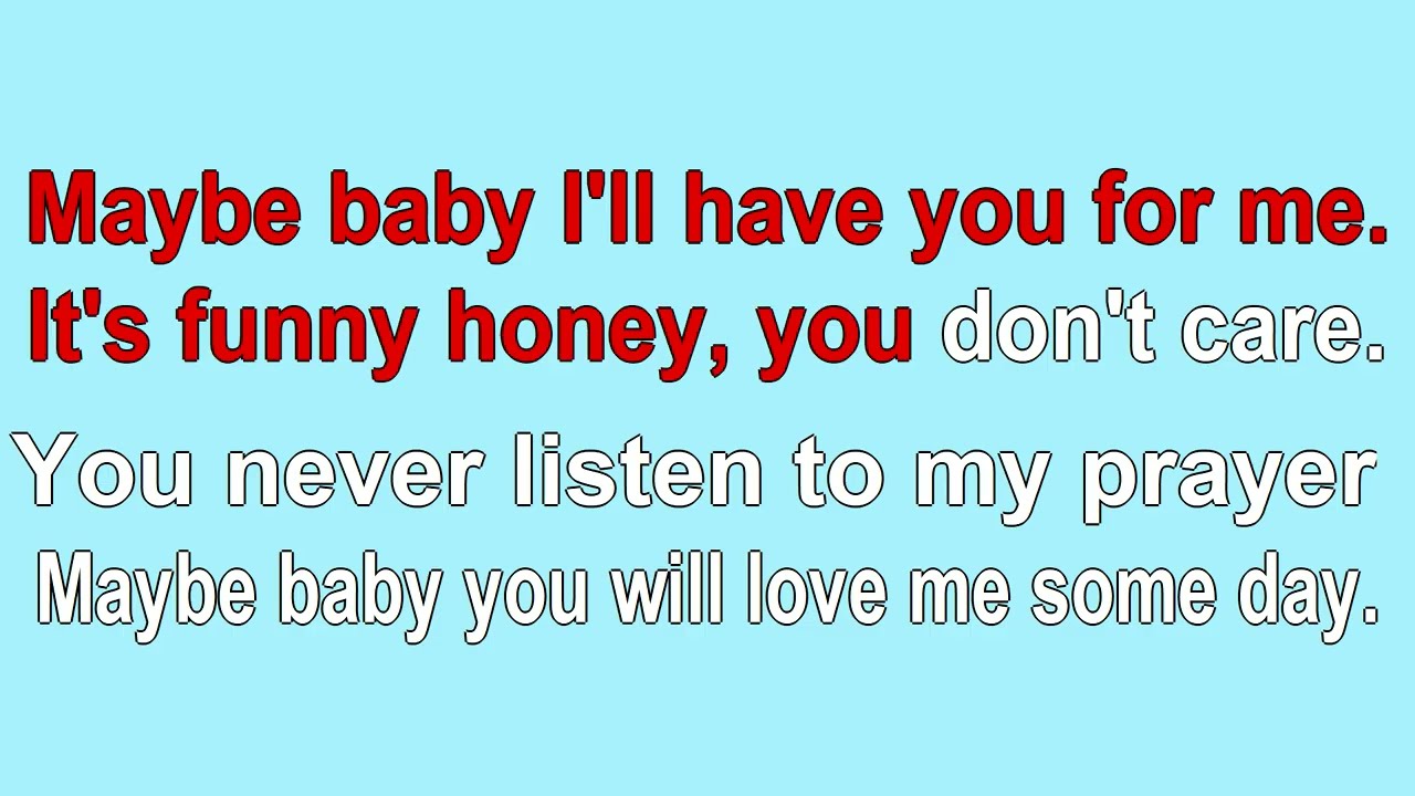 Maybe Baby by Buddy Holly 1957