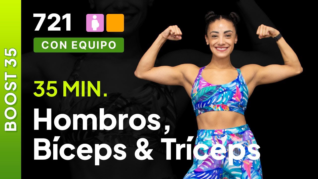 Día 32 Boost-35 | Bíceps, tríceps & hombros | Rutina de brazos en casa