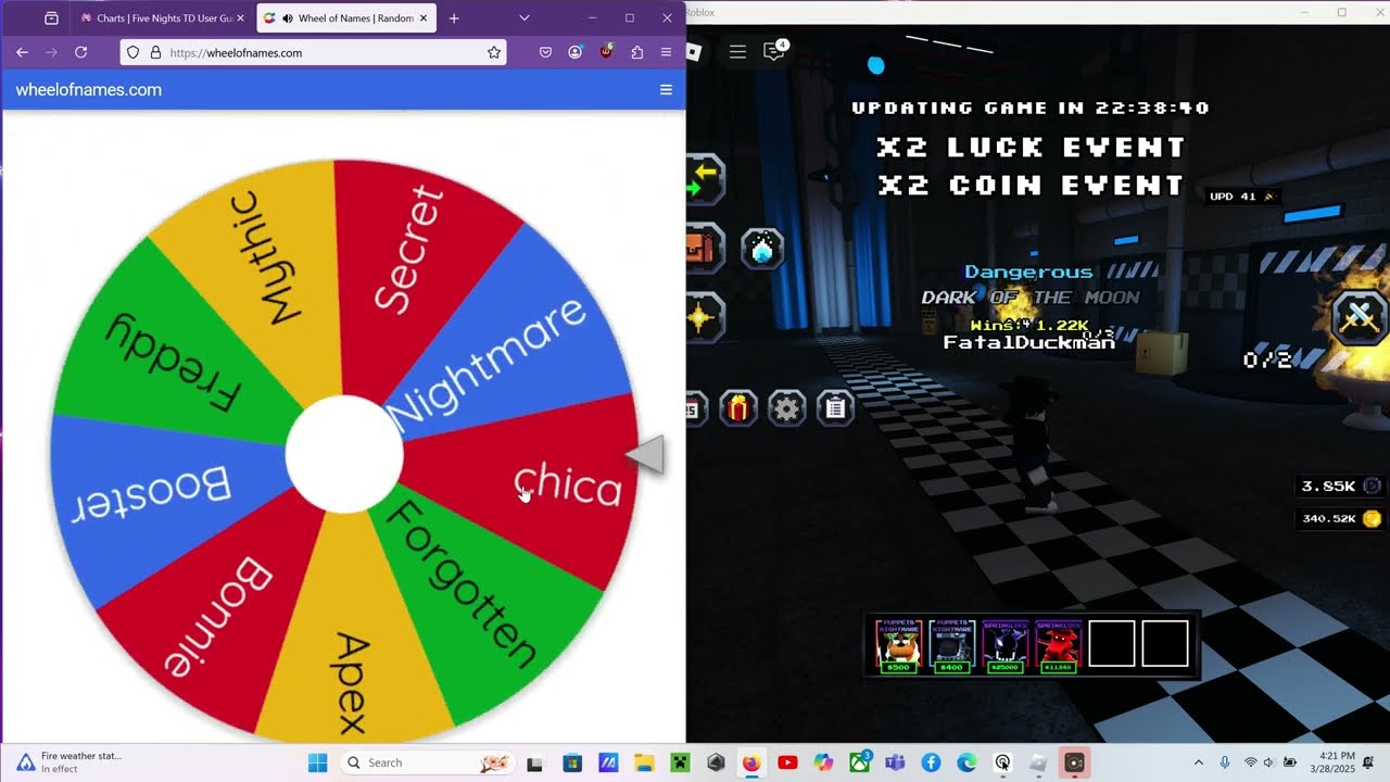 Boss Raids But Wheel Of Names