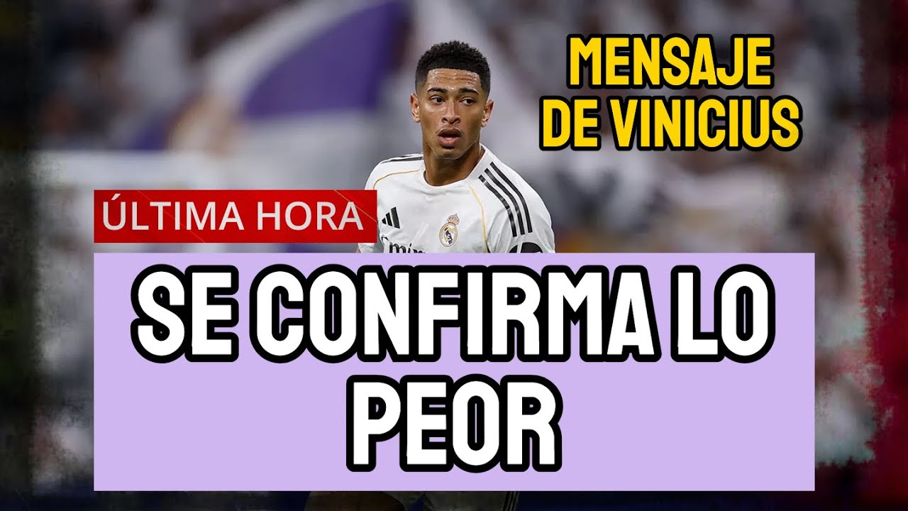 ÚLTIMA HORA REAL MADRID: PARTE MÉDICO DE JUDE BELLINGHAM | MENSAJE DE VINICIUS TRAS EL 2-1 AL RAYO