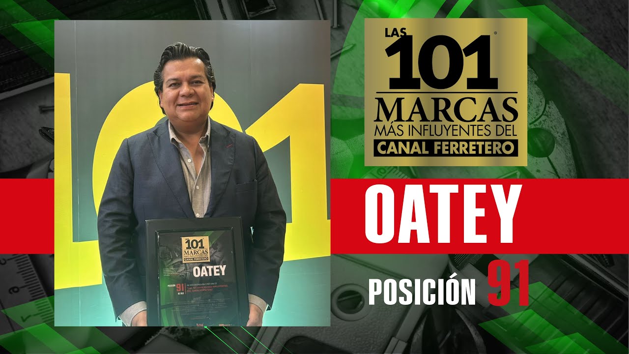 Oatey, posici&oacute;n #91 de Las 101 Marcas M&aacute;s Influyentes del Canal Ferretero