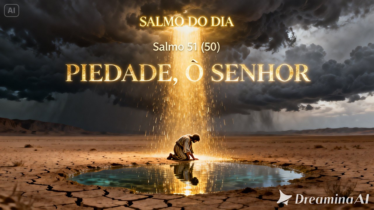 SALMO DO DIA - Salmo 51 (50): A Cura para um Coração Pesado 🕊️✨