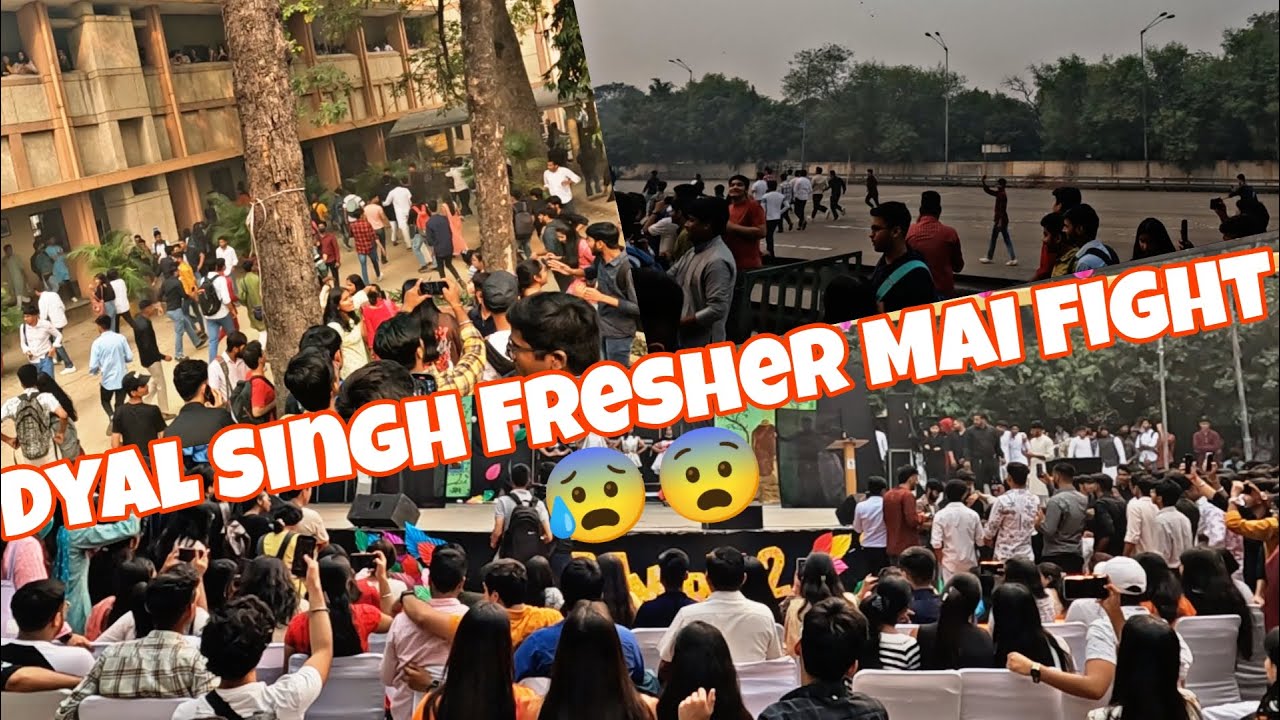 Dyal Singh College Fresher Party 🥳 🎉||Fresher Party fight 😡||Singh vlogs