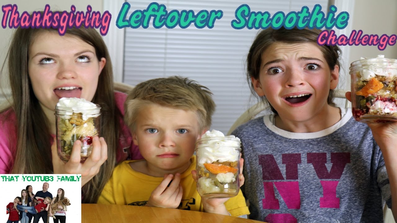Thanksgiving Leftover Smoothie Challenge