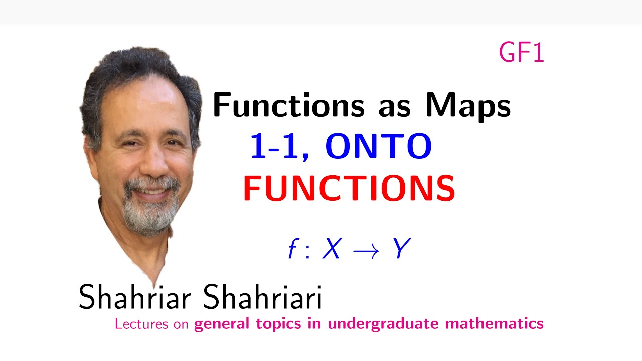 GF1 What is a function? What do 1-1 and onto mean?