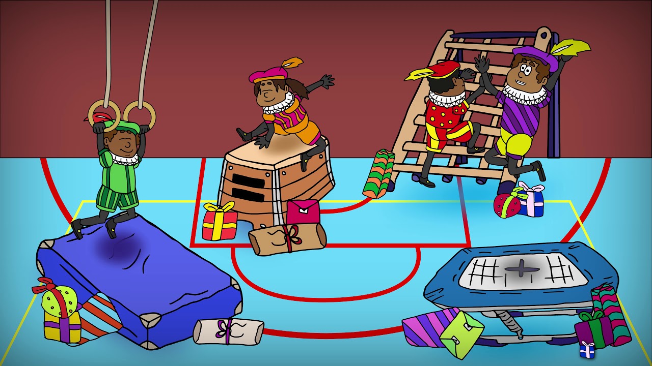 Pietengym - De pietengymnastiek | Zwarte piet & sinterklaasliedjes