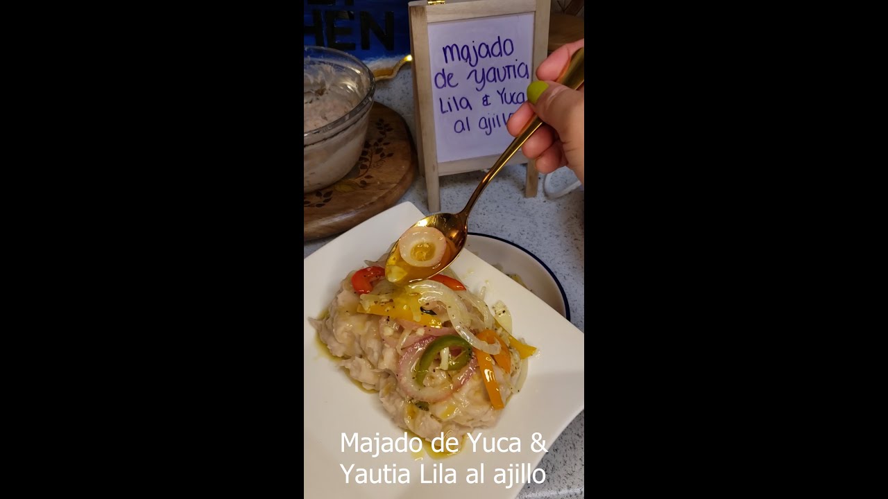 How to make The Best Yuca and Yautia Mash with Garlic Sauce Step by Step