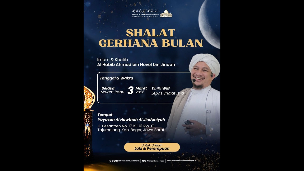 🔴LIVE | Sholat Gerhana Bulan Bersama Al Habib Ahmad bin Novel bin Jindan