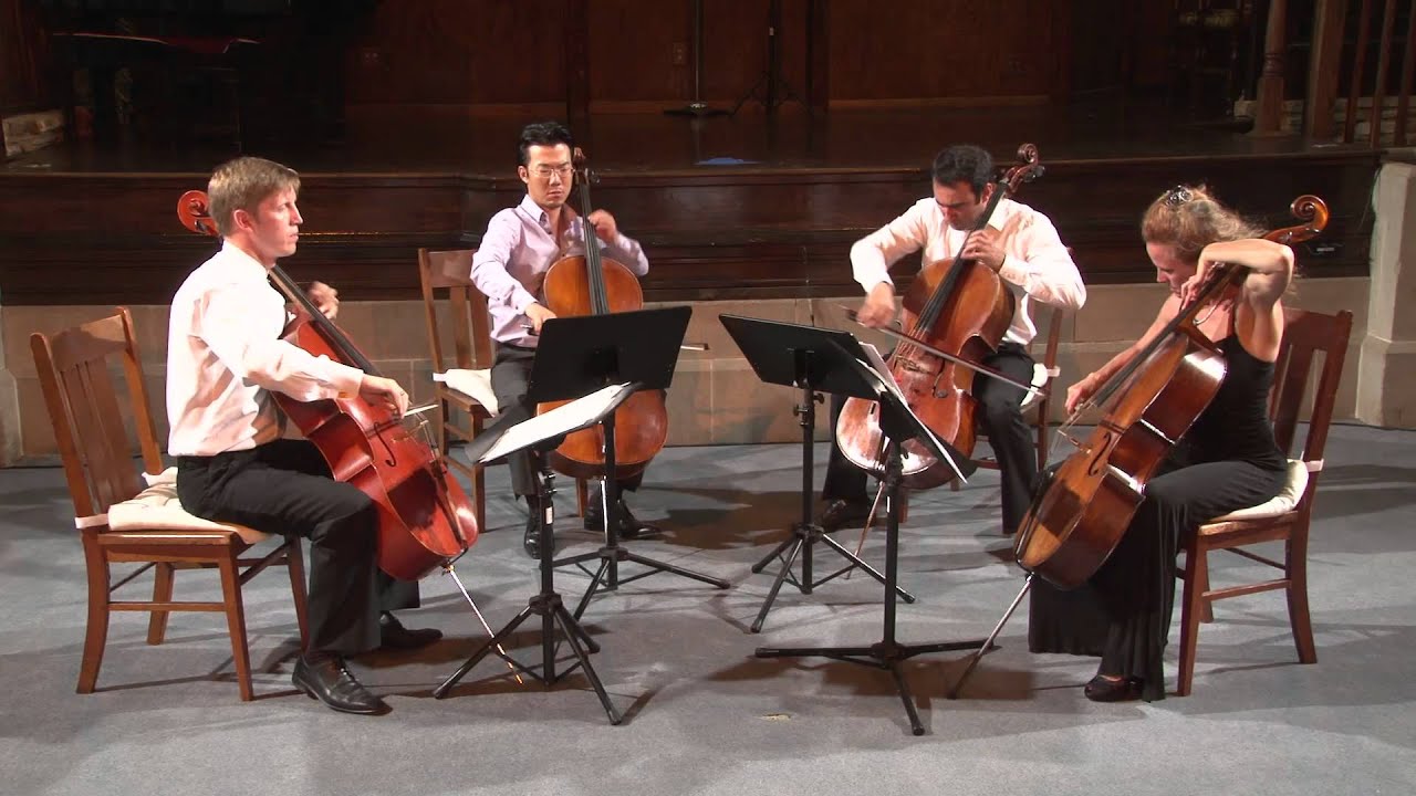 LA Cello Quartet: David Popper, Suite for Four Cellos Op.16 Movement 2