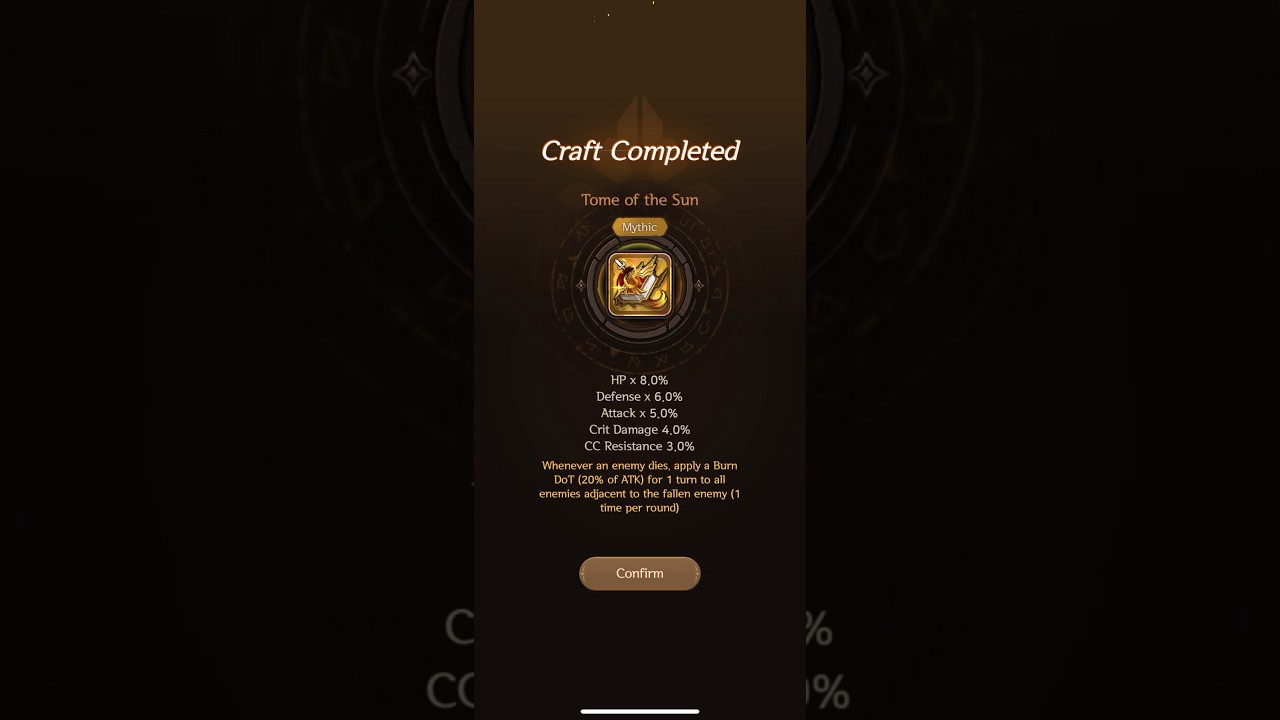 &ldquo;Tom Of The Sun&rdquo; Mythic Artifact | Souls &bull; Habbyb #like #mobilelegends #habby #share #games #soulg