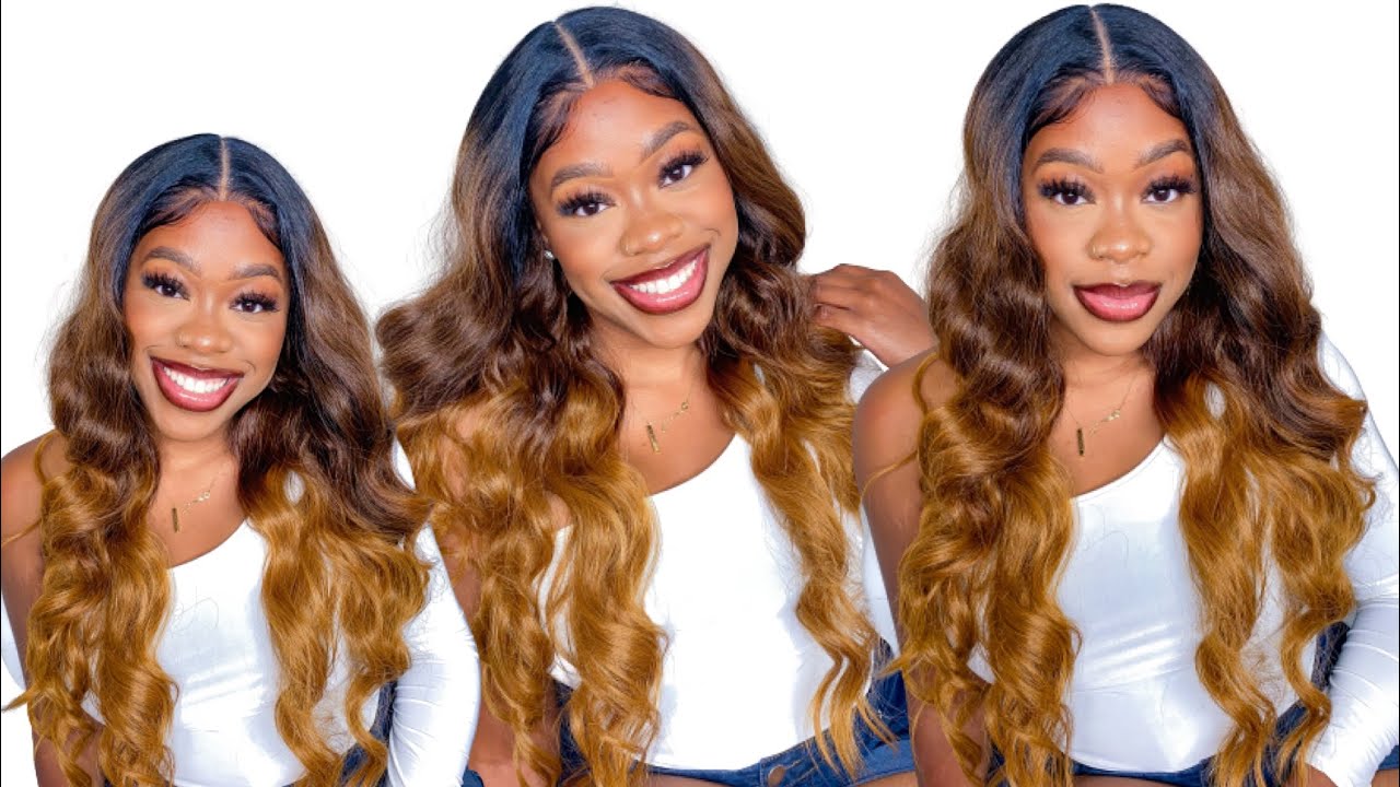 *NEW* $55 Sensationnel BUTTA LACE HUMAN HAIR BLEND OCEAN WAVE 30