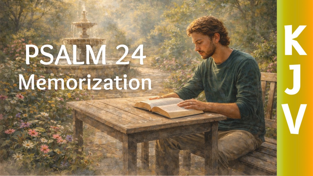 Psalm 24 KJV Memorization Song – Lift Up Your Heads, O Ye Gates – 1 Hour Scripture Loop