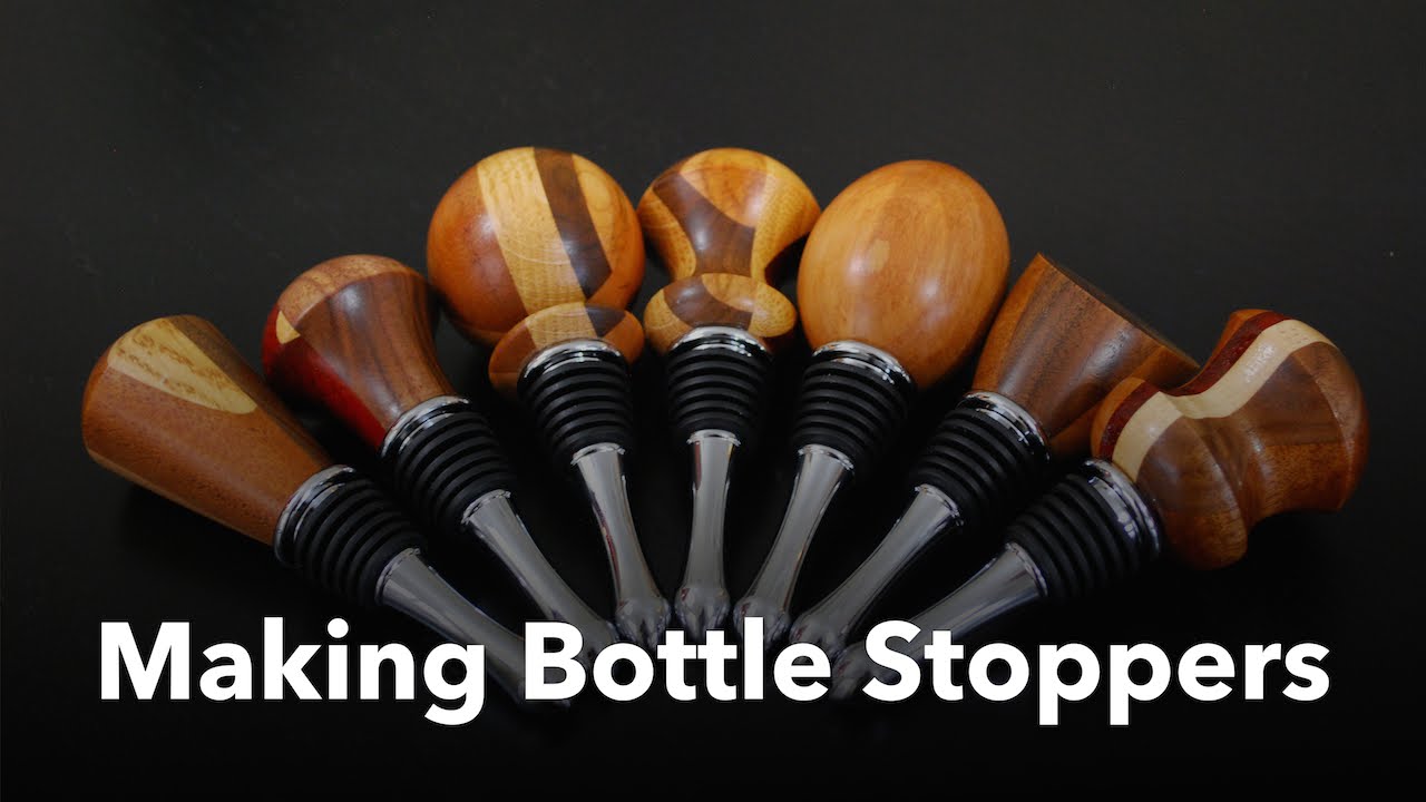 Bottle Stoppers from Scrap Wood