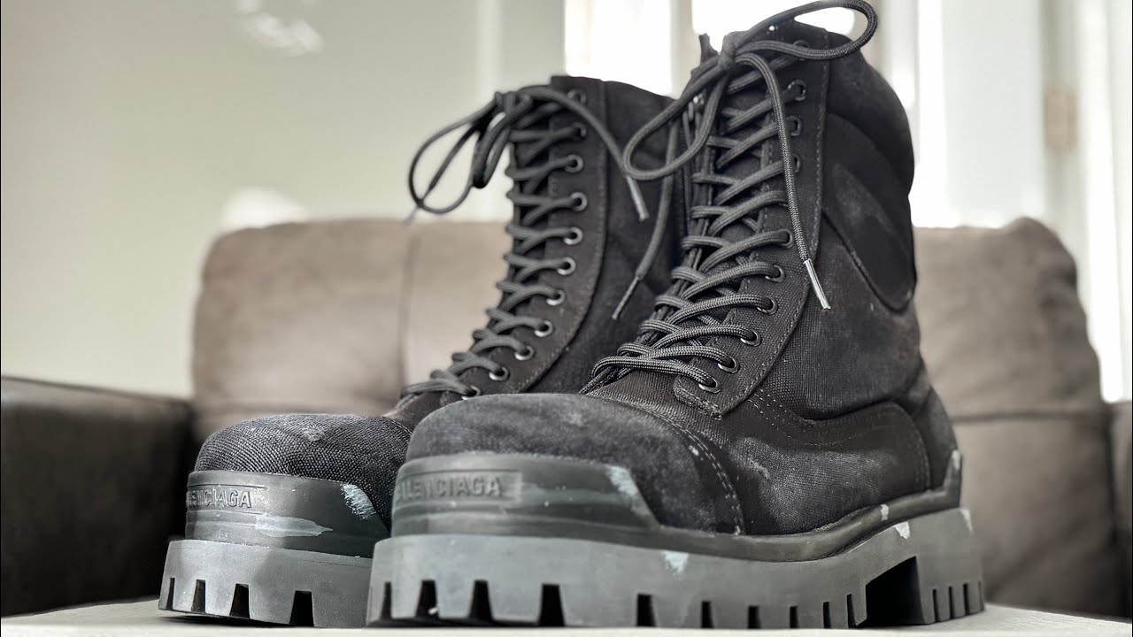 This Balenciaga Stomp combat boot is actually FIRREEEE! **WITH ON FOOT**