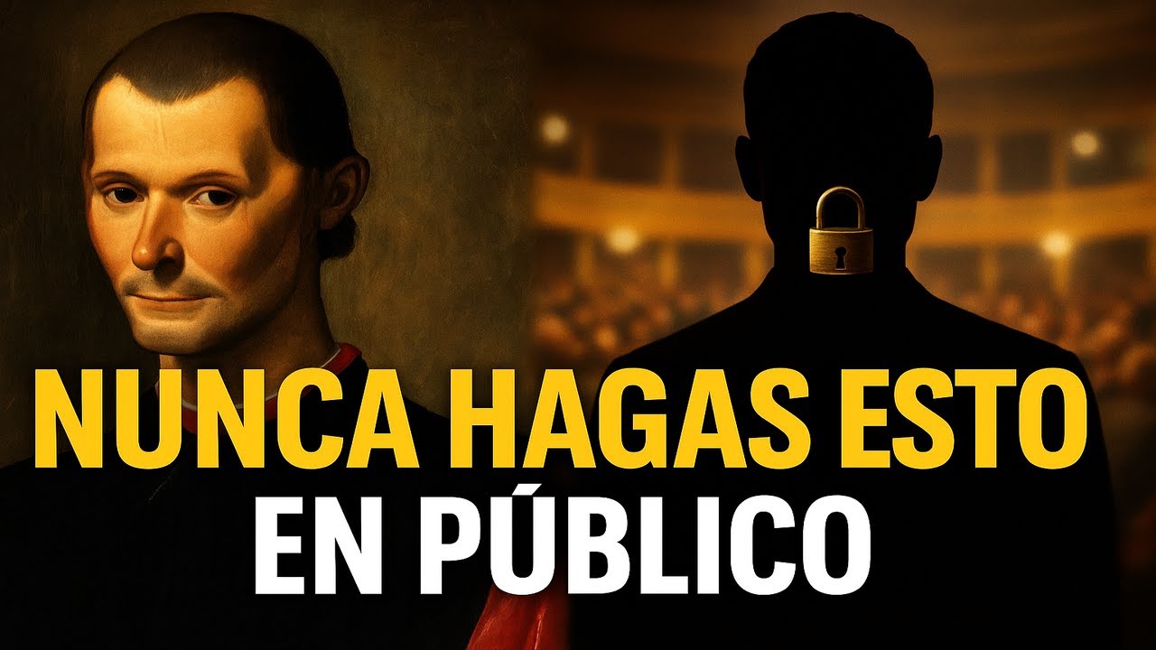 🛑 7 cosas que un hombre inteligente jamás haría en público según Maquiavelo
