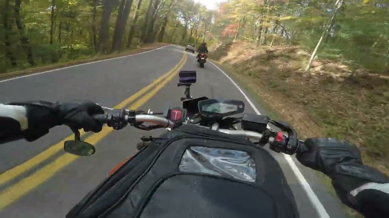 Going up the Tail of the Dragon from the resort.