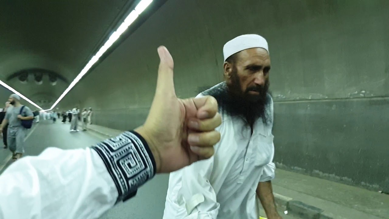 walk between mahbaz jinn to the Masjidil Haram Mecca through tunnels
