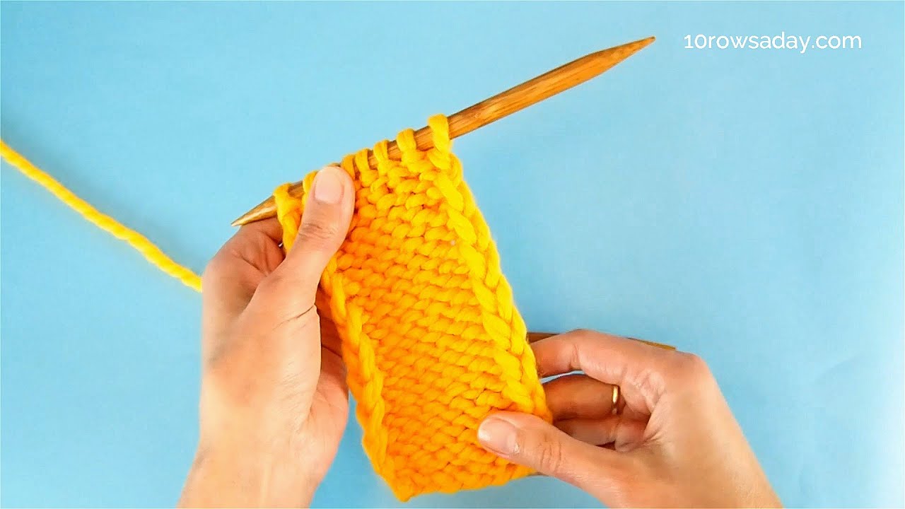 Neat Side Edges in Eastern (Russian) Knitting