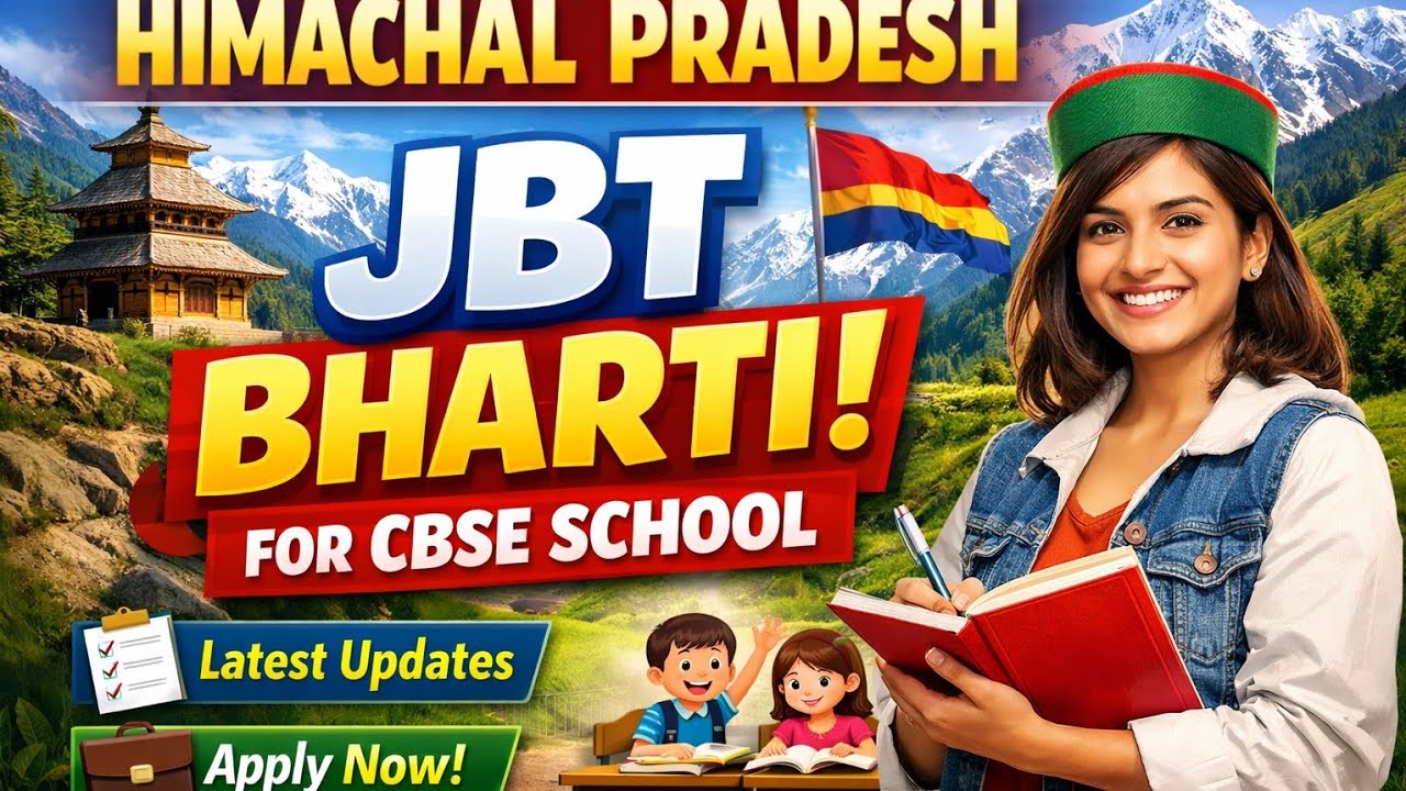 HP JBT Recruitment 2026 Latest Update | CBSE School Teacher Vacancy Himachal Pradesh😱