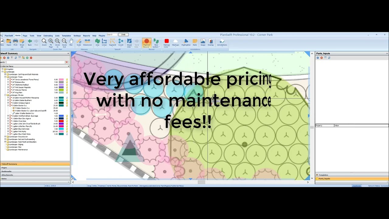 New Easy to Use Landscape estimating Plugin for PlanSwift Users