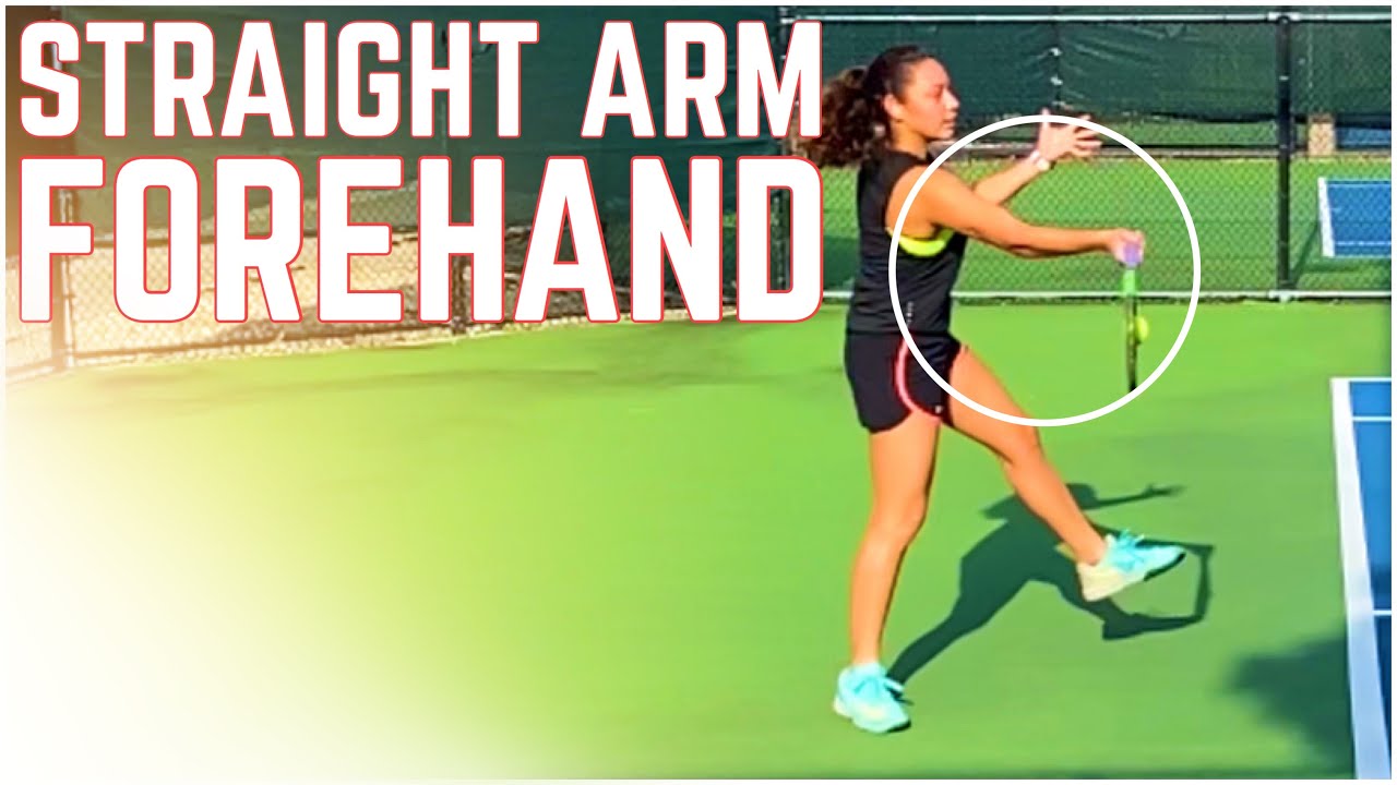 Straight Arm Forehand Tennis Technique (why it has to be intuitive)