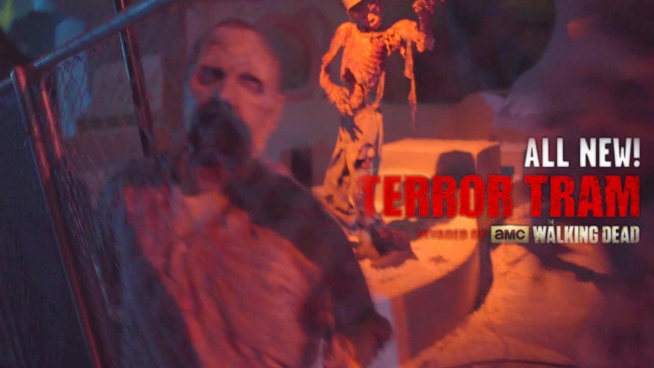 Terror Tram (COLOR!!) at Halloween Horror Nights 2014 Universal Studios Hollywood