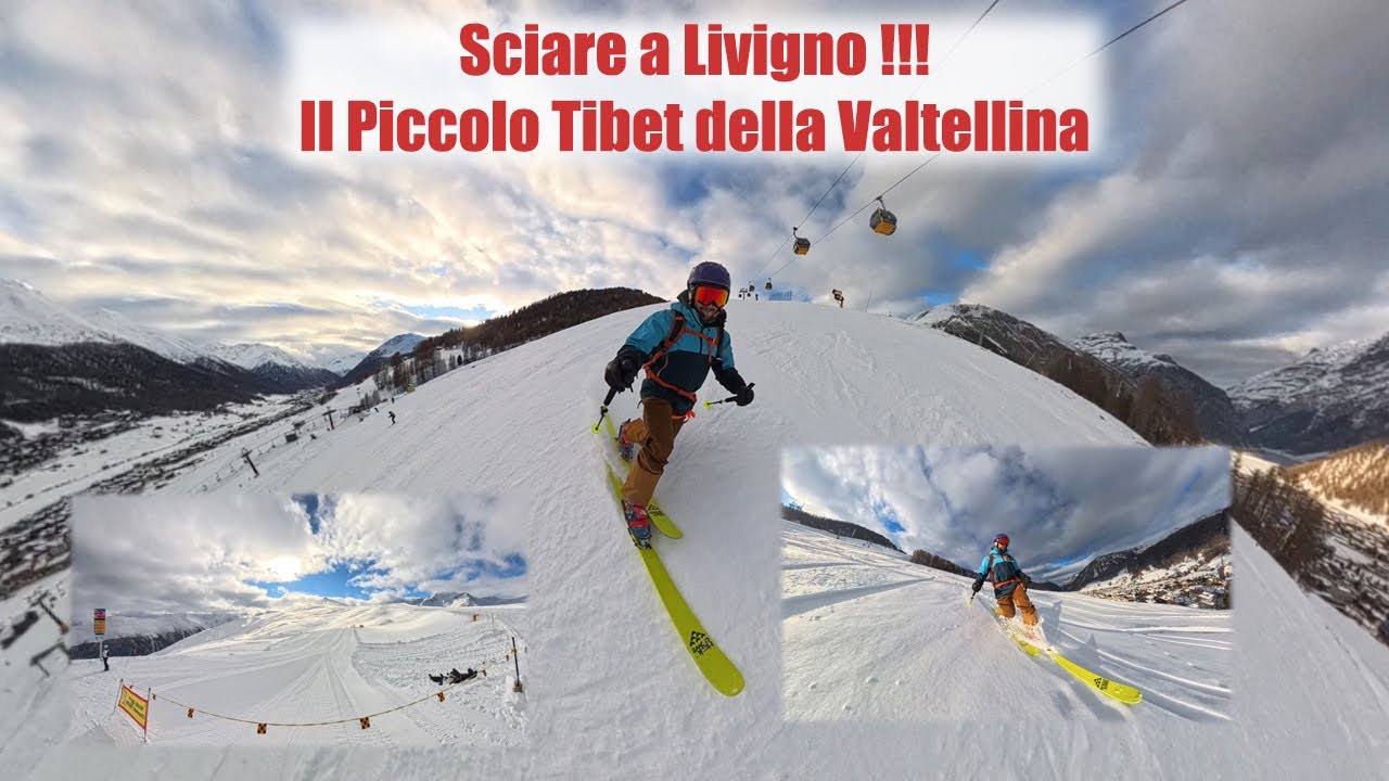 ⛷️🚡❄️Sciare nel Piccolo Tibet della Valtellina, Livigno !!
