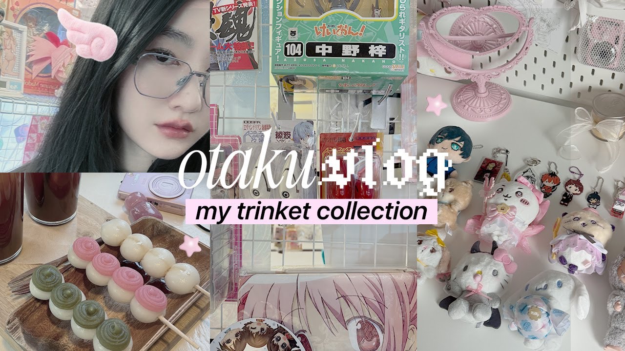 my 2024 trinket collection ( ◡̀_◡́)ᕤ☆⌒ otaku vlog, aesthetic date, skullpanda unboxing, dango cafe