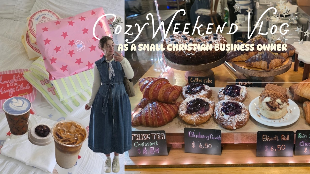 Cozy Weekend Vlog: as a small christian business owner💖✝️🌷