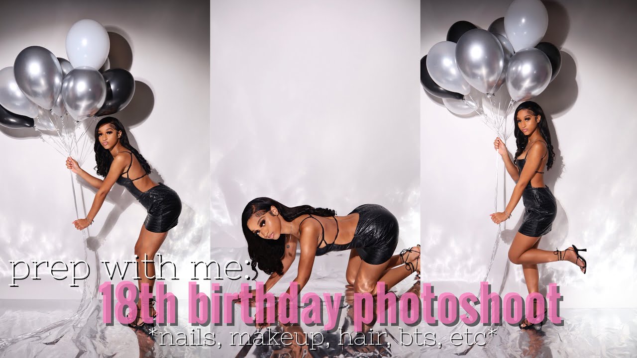 Prep W/ Me For My 18th Birthday Photoshoot *makeup, hair, nails, etc.* Ft:Megalook Hair
