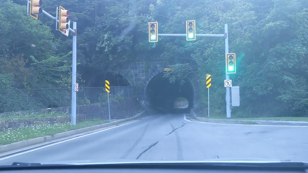 Driving up Veterans Memorial Highway (Horseshoe Curve Road)
