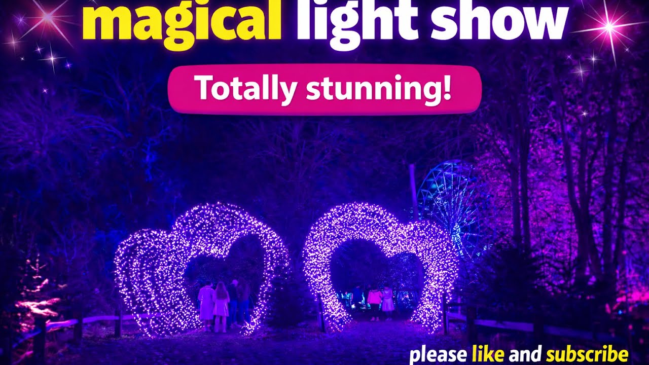 Magical light festival experience at Tulleys