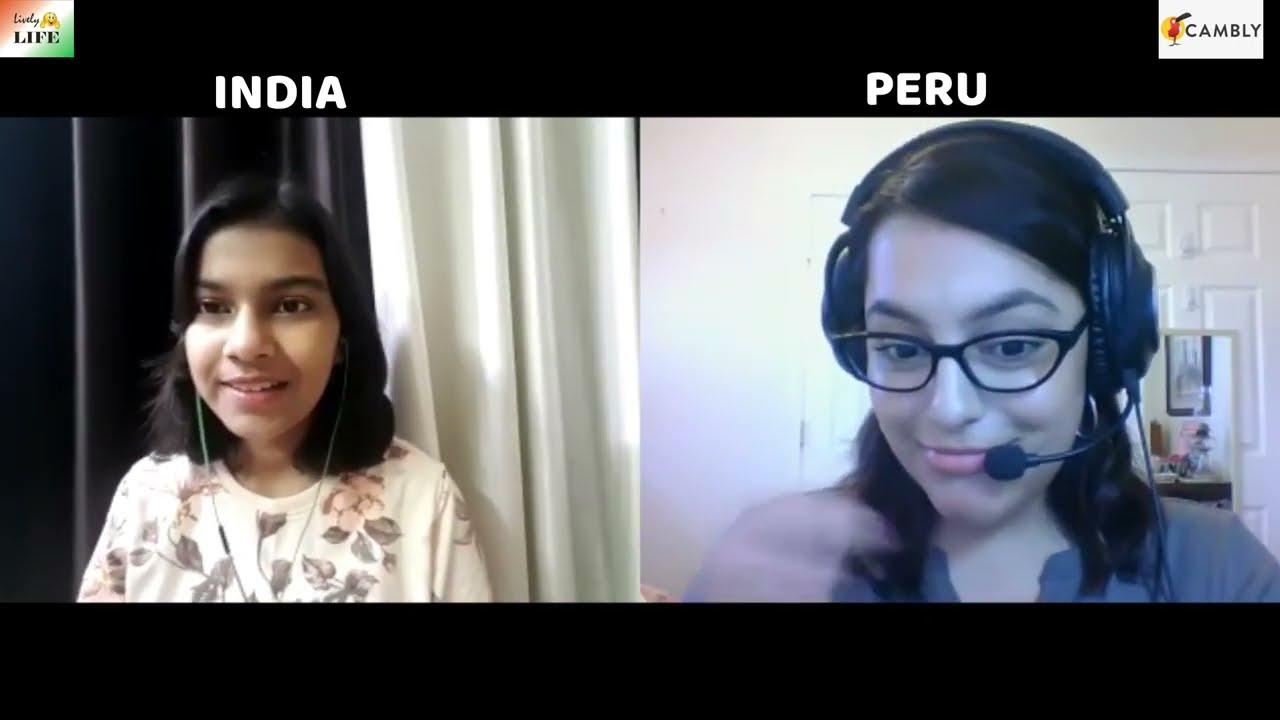 Cambly English Conversation #73 with lovely tutor from PERU | Adrija Biswas