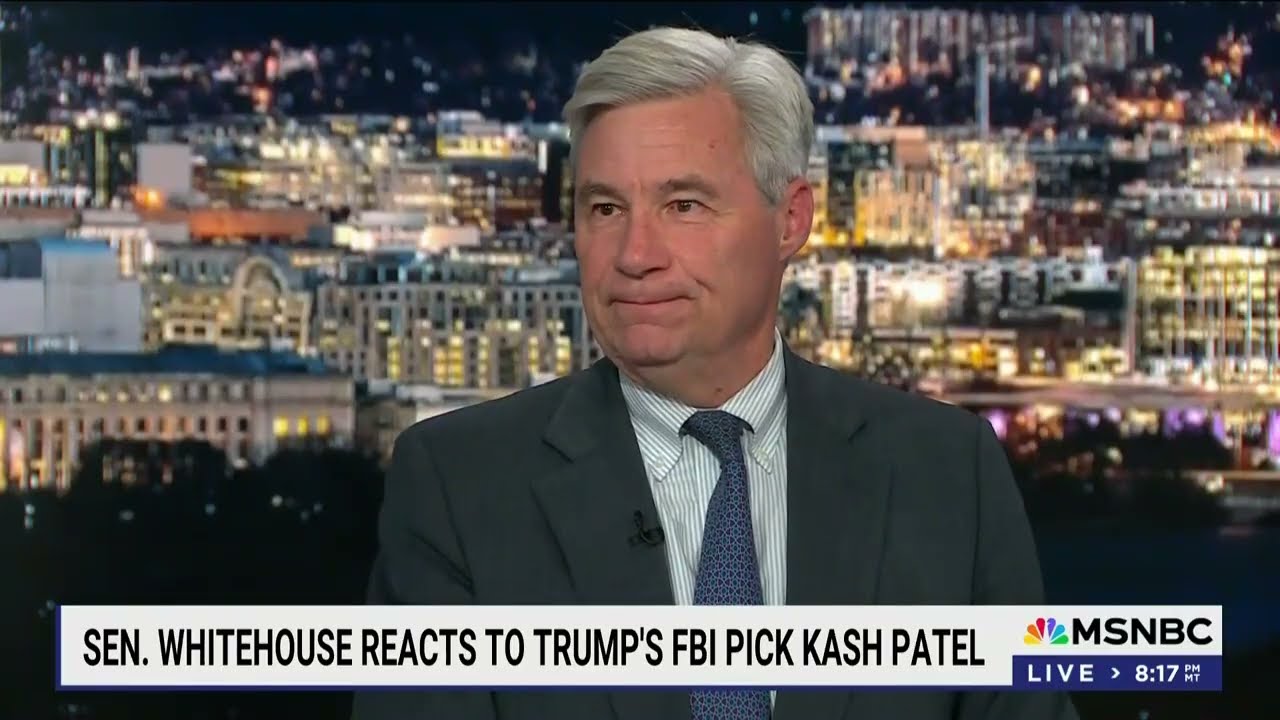 Sen. Whitehouse & Lawrence Lambast Trump's Crusade to Fire FBI Director Wray for Loyalist Kash Patel