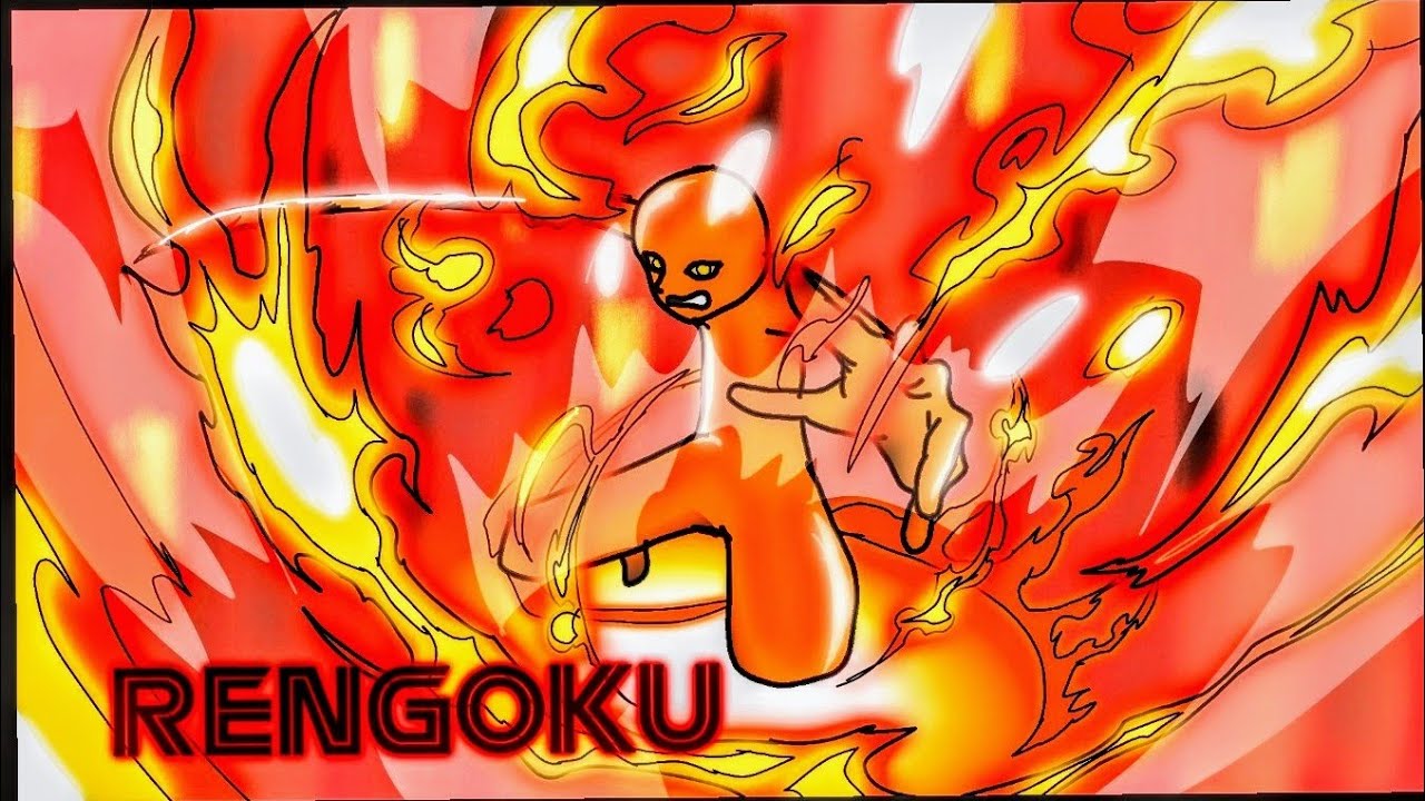 RENGOKU SKILLS - Flame Breathing - Animation - KYMESTSU NO YAIBA - DEMON SLAYER - ANIMATION STICKMAN