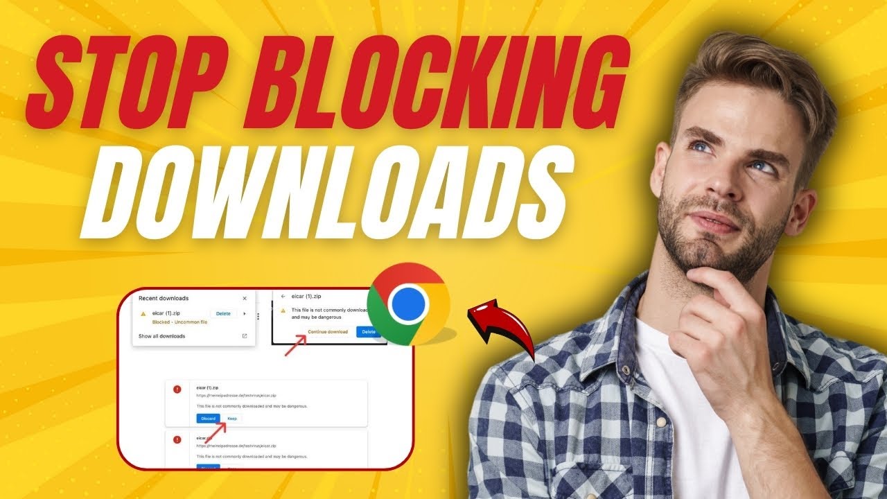 How to stop Chrome from Blocking Downloads - 2024