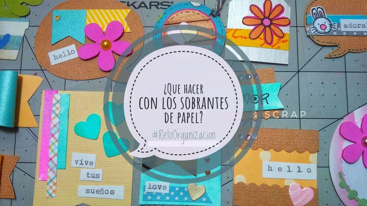 Reto Organizacion: ¿Que hacer con los sobrantes de papel decorado?