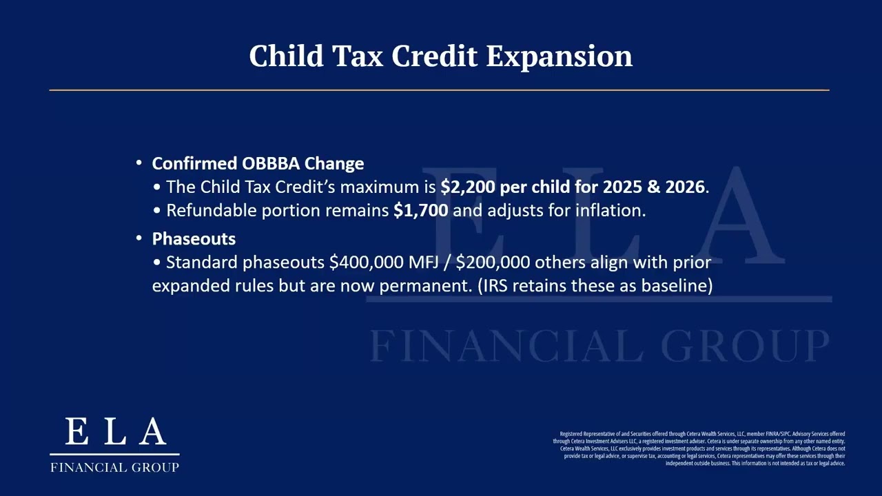 February 2026 - Ryan Marshall, CFP, AIF - 2025 TAX updates Webinar Replay
