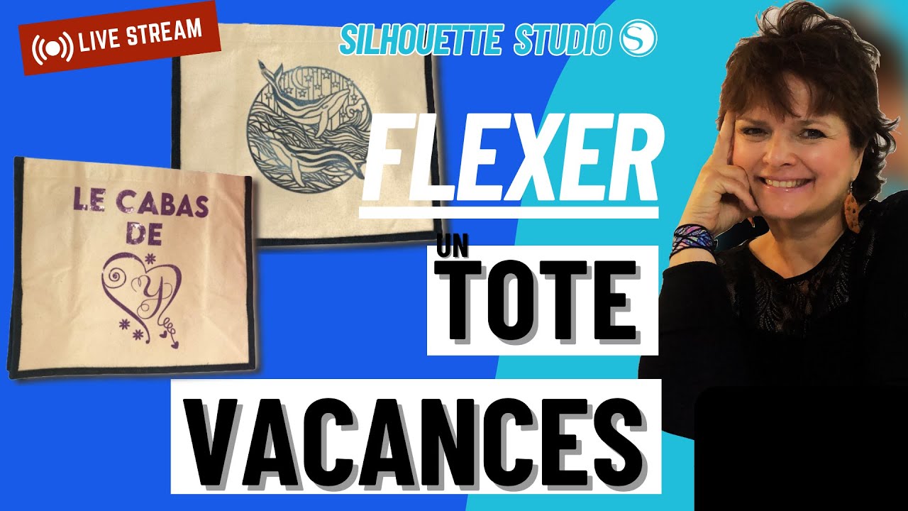 Comment FLEXER un TOTE BAG VACANCES de A à Z 👙 ☀️ 🩴 #silhouettestudio #silhouette #flex #396605