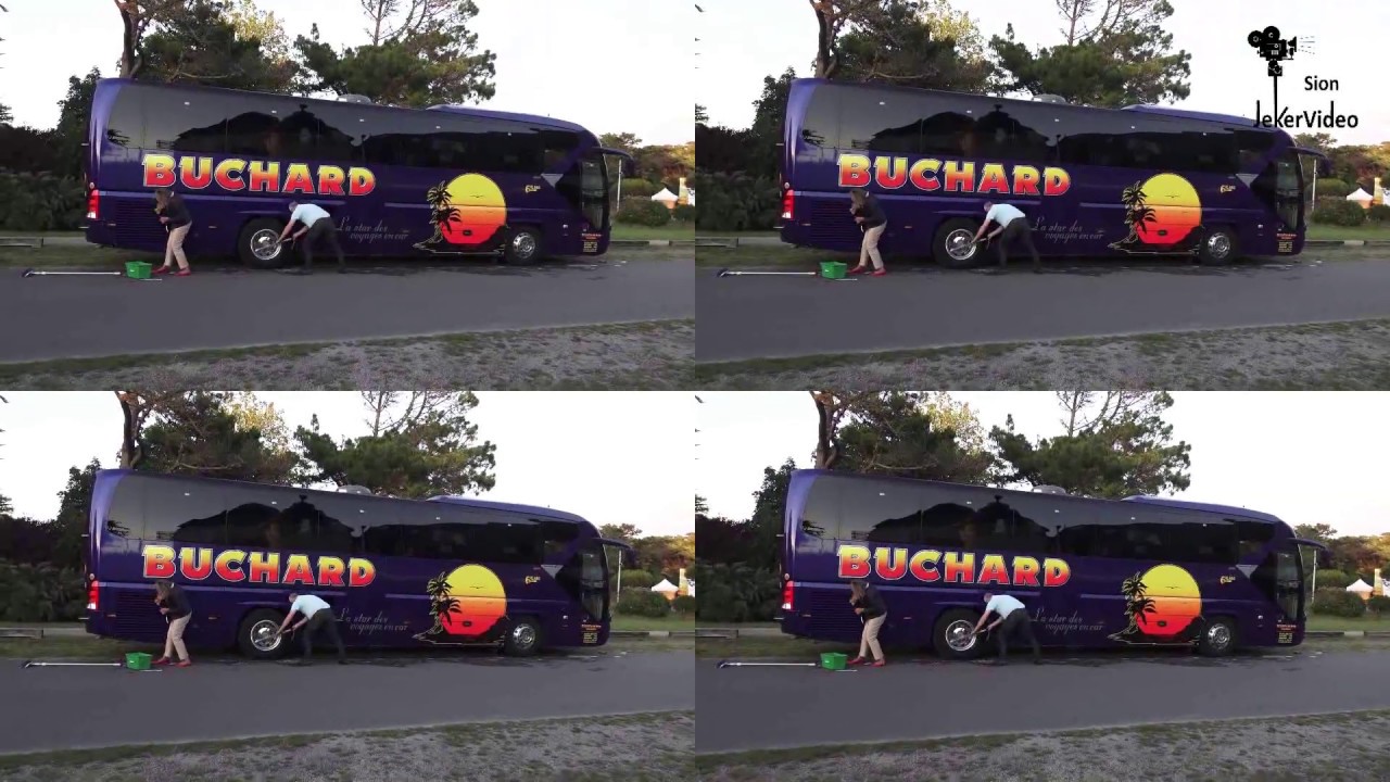 Bus Buchard à la douche