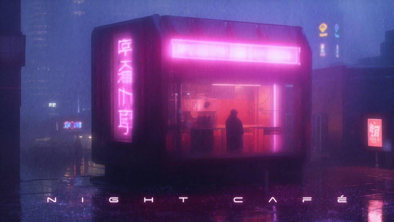 Night Café: Blade Runner Ambience - Calming Cyberpunk Sleep Music for Deep Rest and Relaxation