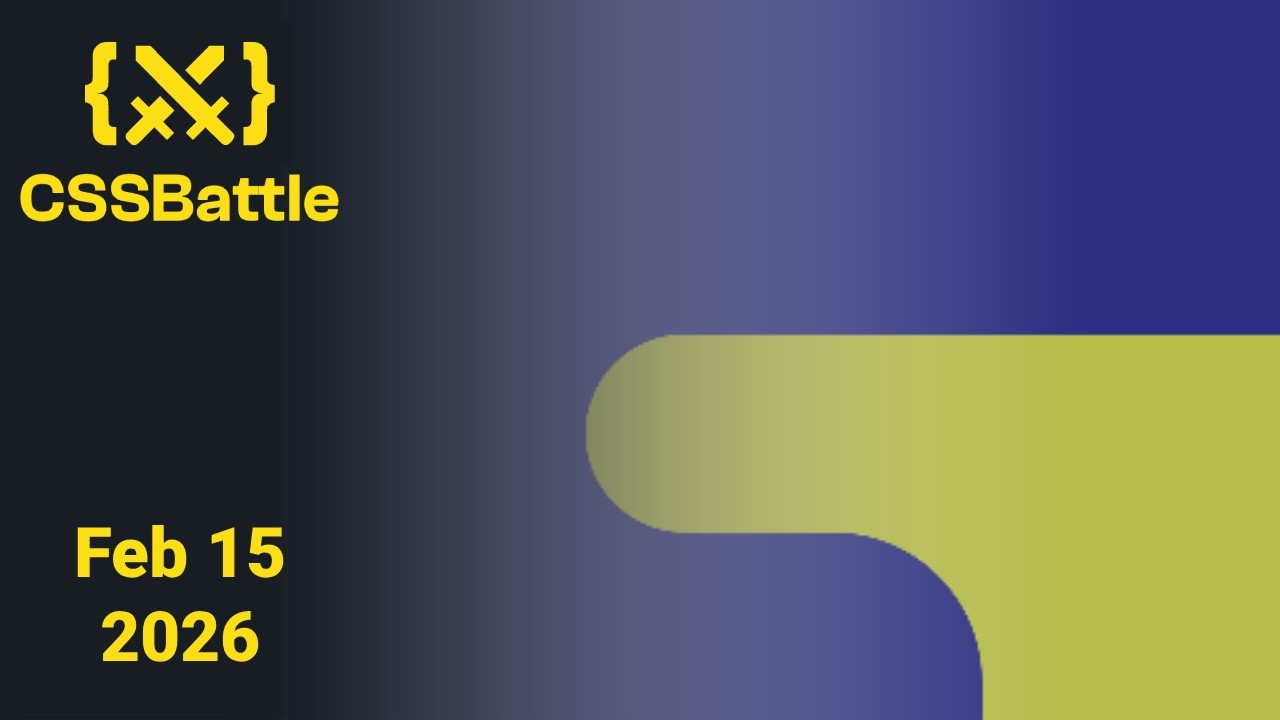 CSSBattle Daily Challenge February 15 2026