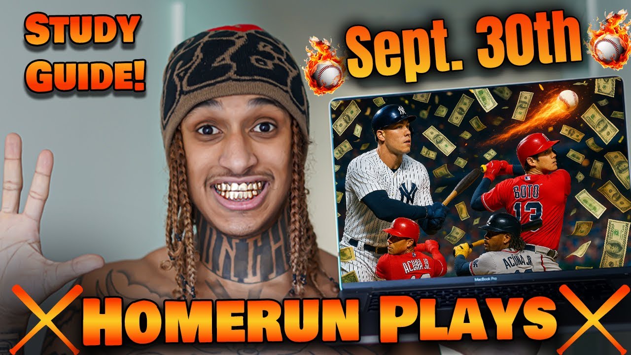 Best HOMERUN picks for September 30th 2025!