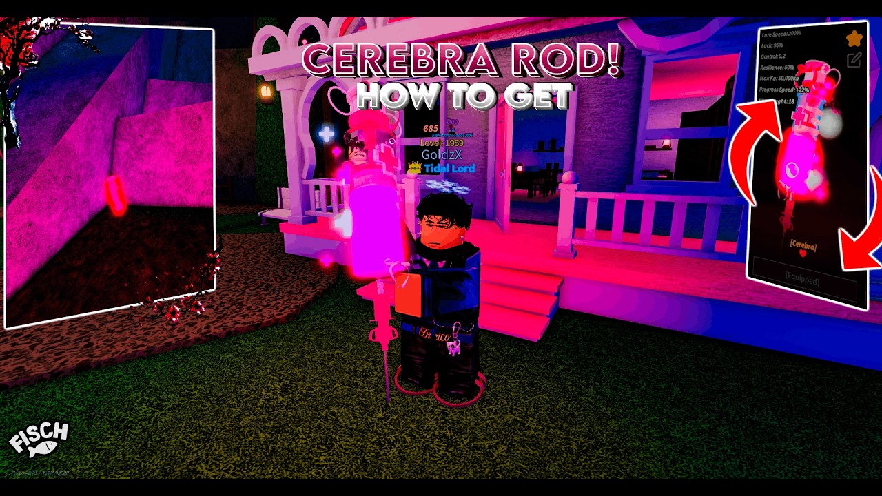 Como Pegar a Cerebra Rod no Fisch (Roblox) - Guia Completo Valentides!