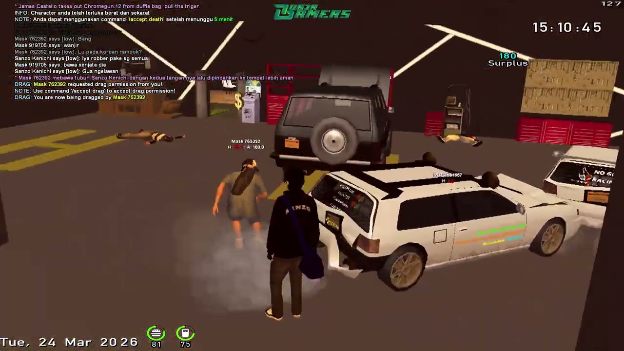 JGRP aku dirob RIP DE tapi down-in 2 orang