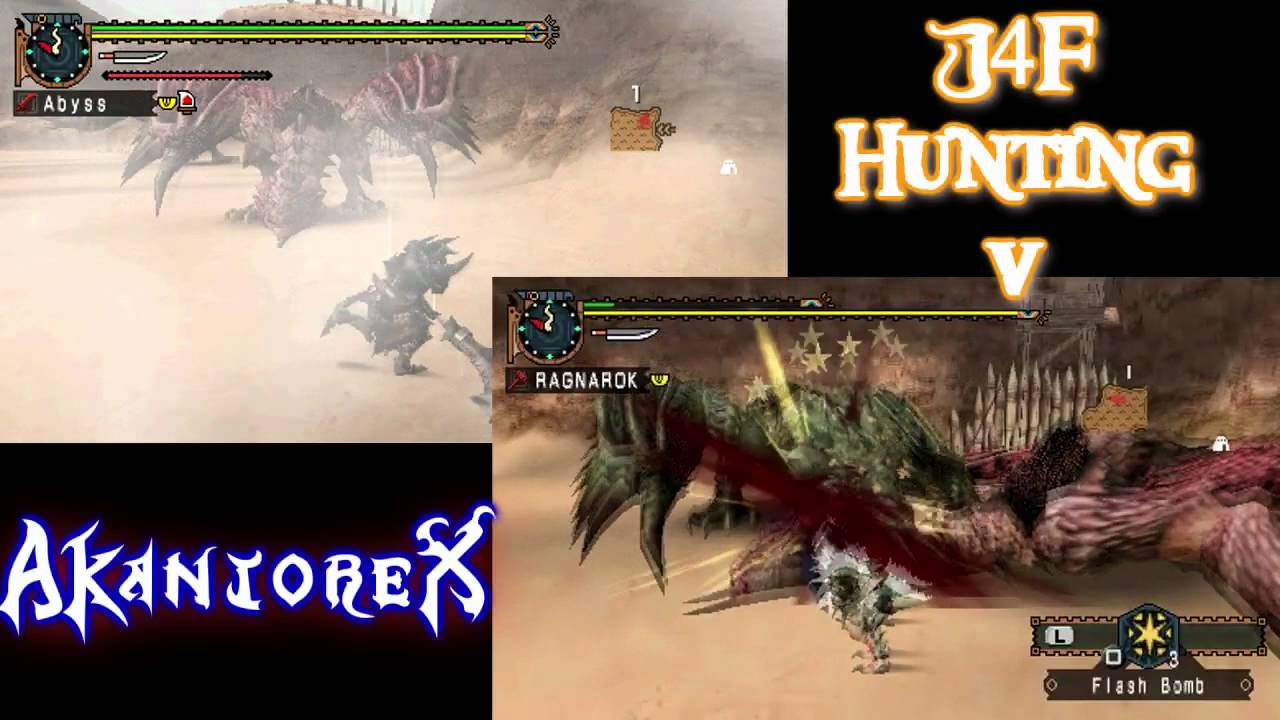 ◄ MHFU - Challenge #1 ► AkantoreX vs J4FHunting || Two Queens