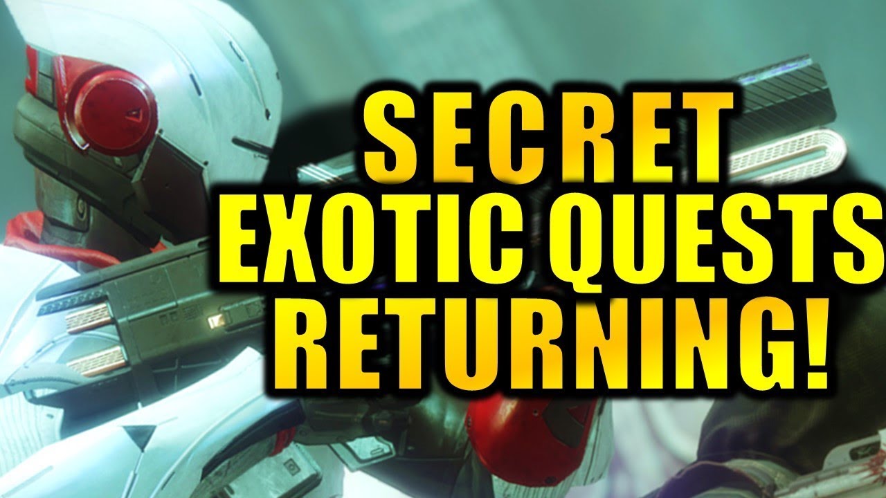Destiny 2: SECRET EXOTIC QUESTS RETURNING! | 2018 Exotic Updates