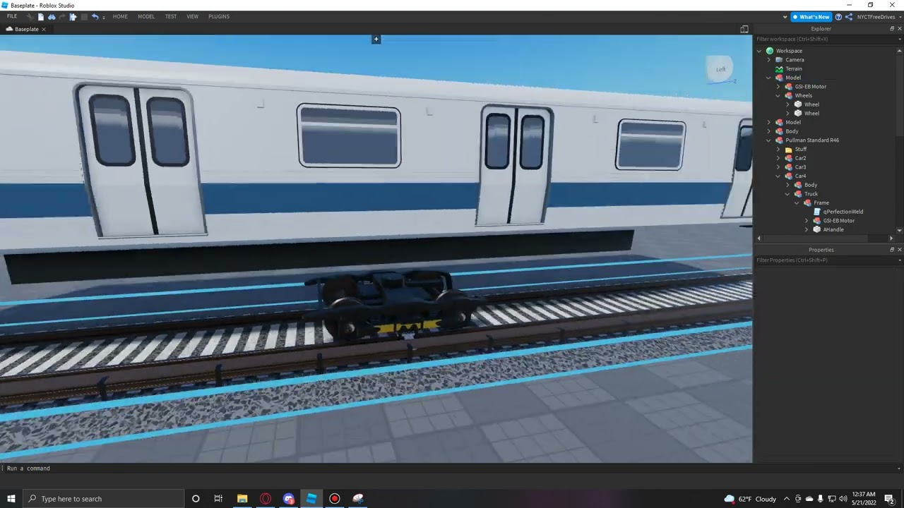 how to put a train on a chassis