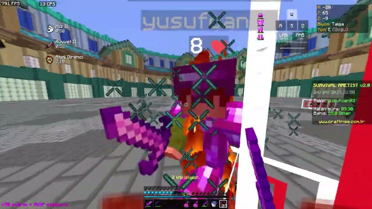 Ametist Karışık Pvp #3 (Nether-Artemis-Duello-AçıkAlan)BOL ŞAHLANDIRMALI!?